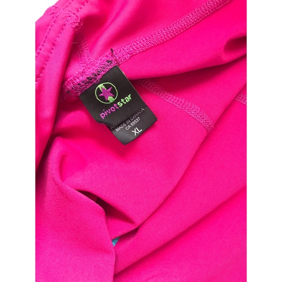 pivot star pink and blue roller derby shorts XL - Picture 4 of 5